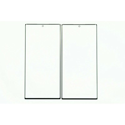 Стекло модуля для Samsung S908B Galaxy S22 Ultra в сборе с OCA пленкой Черный - OR (Mitsubishi)