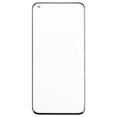Стекло модуля для Xiaomi Mi 11 Pro в сборе с OCA пленкой Черный - (Feaglet)