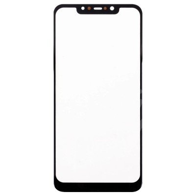 Стекло модуля для Xiaomi Pocophone F1 в сборе с OCA пленкой Черный - OR (Mitsubishi)