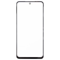 Стекло модуля для Xiaomi Redmi Note 10s в сборе с OCA пленкой Черный - OR (Mitsubishi)