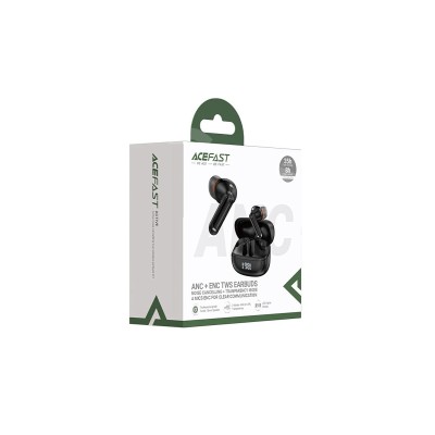 Беспроводные наушники Acefast W1 (TWS, вакуумные, с дисплеем, активное шумоподавление) Черный