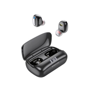 Беспроводные наушники Borofone BE55 (TWS, с дисплеем, вакуумные) Черный