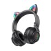 Беспроводные наушники Borofone BO18 Cat Ear (накладные, кошачьи ушки) Черный