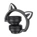 Беспроводные наушники Borofone BO18 Cat Ear (накладные, кошачьи ушки) Черный