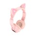 Беспроводные наушники Borofone BO18 Cat Ear (накладные, кошачьи ушки) Розовый