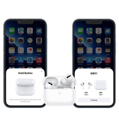 Беспроводные наушники Hoco EW51 (TWS, вакуумные, активное шумоподавление) Белый