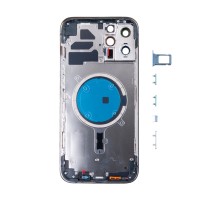 Корпус для iPhone 12 Pro Max (1 Sim) Синий - Премиум