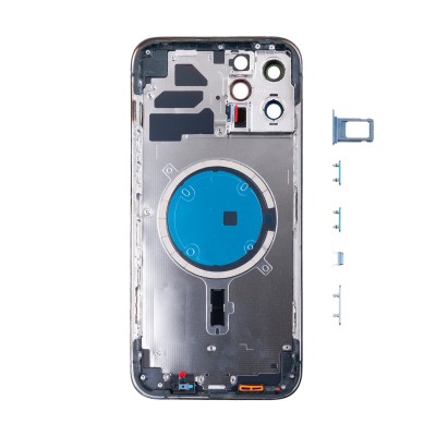 Корпус для iPhone 12 Pro Max (1 Sim) Синий - Премиум