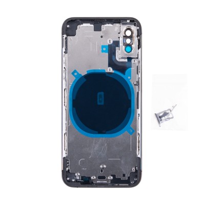 Корпус для iPhone Xs (1 Sim) Серый - Премиум