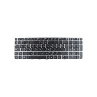 Клавиатура для ноутбука HP Probook 4530S (с рамкой серебро) Черный