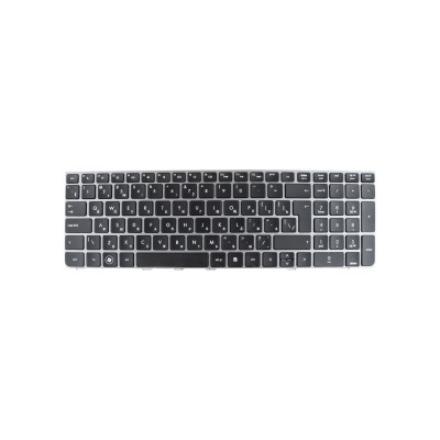 Клавиатура для ноутбука HP Probook 4530S (с рамкой серебро) Черный