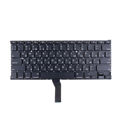 Клавиатура для ноутбука MacBook Air 13" A1369 (2011-2017) прямой Enter RU) Черный
