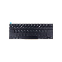Клавиатура для ноутбука MacBook Pro 15" (A1707) (2016-2017) прямой Enter RU) Черный