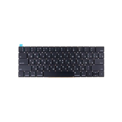 Клавиатура для ноутбука MacBook Pro 13" ( A1706) (2016-2017) прямой Enter RU) Черный