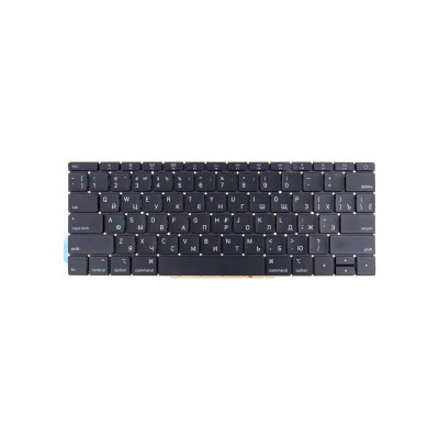 Клавиатура для ноутбука MacBook Pro 13" A1708 (2017, прямой Enter RU) Черный