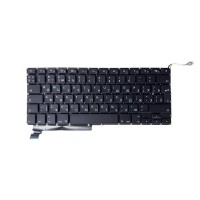 Клавиатура для ноутбука MacBook Pro 15" A1286 (2010-2011), Г-образный Enter RU) Черный