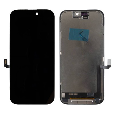 Дисплей для Apple iPhone 17 (A3520) в сборе с тачскрином Черный - (In-Cell, Full HD, 120 Гц) (площадка под IC)