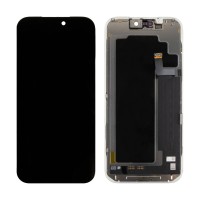 Дисплей для Apple iPhone 17 Pro Max (A3526) в сборе с тачскрином Черный - (Soft OLED, Full HD, 120 Гц) (площадка под IC)