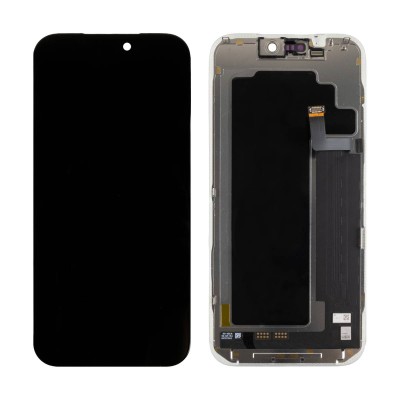 Дисплей для Apple iPhone 17 Pro Max (A3526) в сборе с тачскрином Черный - (Soft OLED, Full HD, 120 Гц) (площадка под IC)