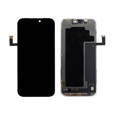 Дисплей для Apple iPhone 17 Pro Max (A3526) в сборе с тачскрином Черный - (Soft OLED, Full HD, 120 Гц) (с верификацией = с привязкой без ошибки)