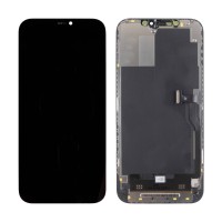 Дисплей для Apple iPhone 12 Pro Max (A2411) в сборе с тачскрином Черный - JCID (Soft OLED, Full HD) (с верификацией = с привязкой без ошибки)