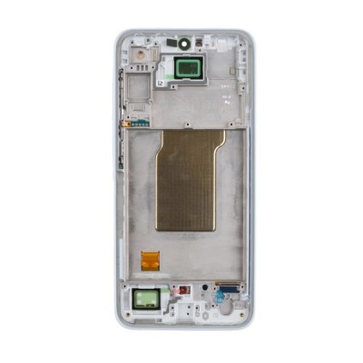 Дисплей для Samsung A356E Galaxy A35 5G модуль с рамкой Голубой - Сервисный Оригинал