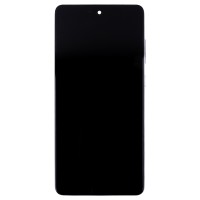 Дисплей для Samsung A725F Galaxy A72 модуль с рамкой и тачскрином (черный) - (OLED) (Full Size)
