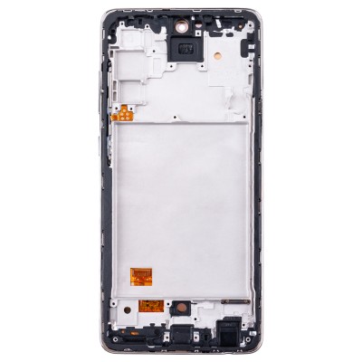 Дисплей для Samsung A725F Galaxy A72 модуль с рамкой и тачскрином (черный) - (OLED) (Full Size)