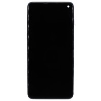 Дисплей для Samsung G973F Galaxy S10 модуль с рамкой и тачскрином (черный) - (In-Cell)