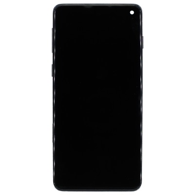 Дисплей для Samsung G973F Galaxy S10 модуль с рамкой и тачскрином (черный) - (In-Cell)