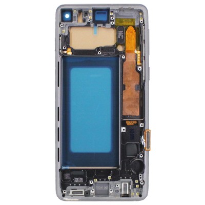Дисплей для Samsung G973F Galaxy S10 модуль с рамкой и тачскрином (черный) - (In-Cell)
