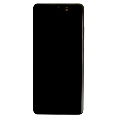 Дисплей для Samsung G998B Galaxy S21 Ultra модуль с рамкой Серебро - Сервисный Оригинал
