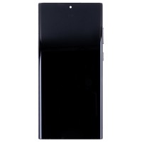 Дисплей для Samsung S9080 Galaxy S22 Ultra модуль с рамкой и тачскрином (черный) - (OLED) (Full Size)