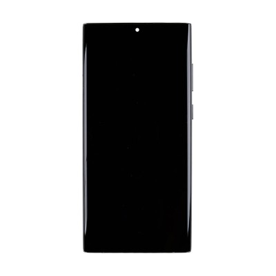 Дисплей для Samsung S9080 Galaxy S22 Ultra модуль с рамкой Черный - Сервисный Оригинал