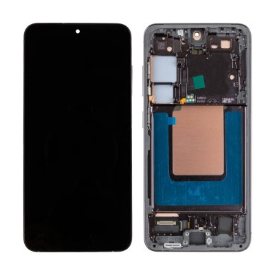 Дисплей для Samsung S921B Galaxy S24 модуль с рамкой Черный - (OLED) (Full Size)