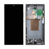 Дисплей для Samsung S928B Galaxy S24 Ultra модуль с рамкой Черный - Сервисный Оригинал