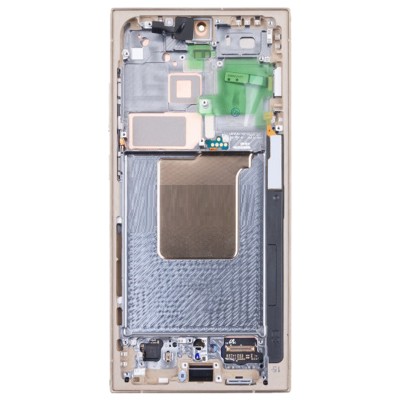 Дисплей для Samsung S928B Galaxy S24 Ultra модуль с рамкой Желтый - Сервисный Оригинал