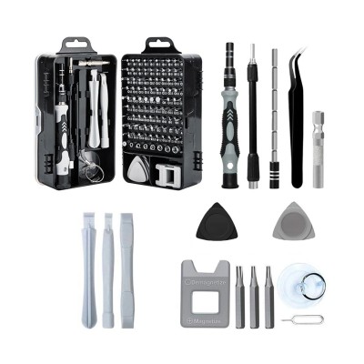 Набор инструментов 115 в 1 (магнитная отвертка 98 насадок, пинцет, лопатка, присоска)