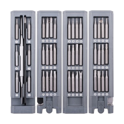 Набор инструментов 44 в 1 (магнитная отвертка 42 насадки, пинцет, лопатка)