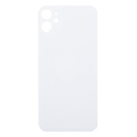 Задняя крышка для iPhone 11 Белый (стекло, широкий вырез под камеру, логотип)