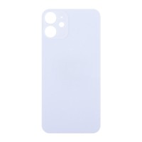 Задняя крышка для iPhone 12 mini Фиолетовый (стекло, широкий вырез под камеру, логотип)