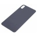 Задняя крышка для iPhone Xs Max Серый (стекло, широкий вырез под камеру, логотип)