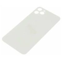 Задняя крышка для iPhone 11 Pro Белый (стекло, широкий вырез под камеру, логотип)