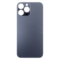 Задняя крышка для iPhone 13 Pro Max Серый (стекло, широкий вырез под камеру, логотип) Задняя крышка для iPhone 13 Pro Max Серый (стекло, широкий вырез под камеру, логотип)