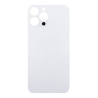 Задняя крышка для iPhone 13 Pro Max Белый (стекло, широкий вырез под камеру, логотип)