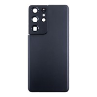 Задняя крышка для Samsung G998B (S21Ultra) Черный - Премиум