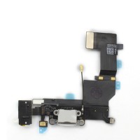 Шлейф для iPhone 5S на системный разъем/разъем гарнитуры/микрофон Белый Шлейф для iPhone 5S на системный разъем/разъем гарнитуры/микрофон Белый