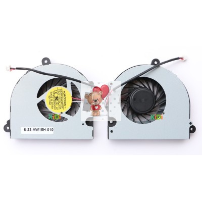 Вентилятор/Кулер для ноутбука Clevo P370EM W110 W230S p/n: DFS551205GQ0T FAJD, 6-23-AW15H-010