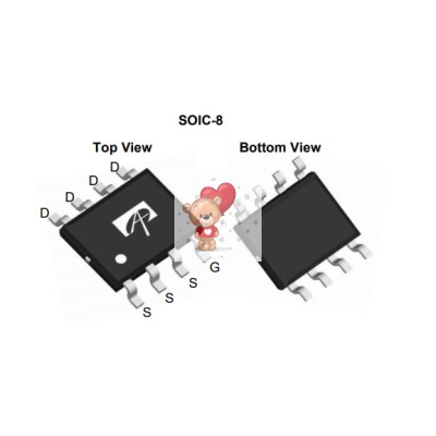 AO4446 N-Channel MOSFET 30V 15A