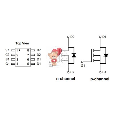 AO4606 NP-Channel MOSFET 30V 6.5A